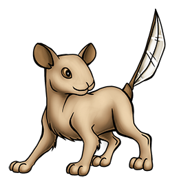 Jagaldie is one of my oldest remaining Kreature designs, which I created way back in 1999 for the comic's first draft. Its design is based on a capybara, with the ears of a mouse, the feet of a dog, and a tail like a machete. Jagaldie