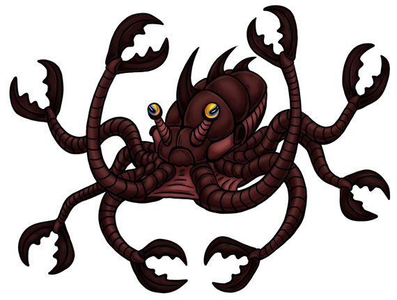 What monster menagerie is complete without some colossal calamari? Klamptacle's original design was just an octopus with claws on the ends of its tentacles, but that was boring so I mixed it with a crab. Klamptacle01