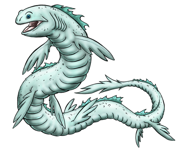 I have too many damn sea serpents. They're one of my favourite monster archetypes. Anyway, Serpentros dates back to the first draft. It used to have tusks but I decided it looked cooler without them. Serpentros01