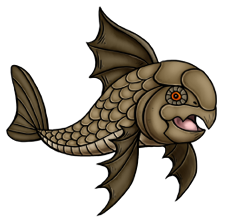 Sharpeak is based on a group of extinct armoured fish called placoderms; not off any particular one, just the general concept. Sharpeak01