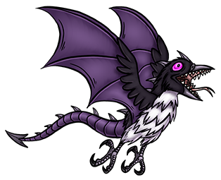 The Dracrows in the prologue were only ever intended to be generic background Kreatures but I liked them enough to give them a name. I don't feel like going back and fixing them though. We'll just say they're, uh, Wild Dracrows! Yeah! Dracrow01