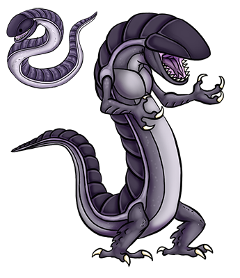 I've revised the Silarcs so many times over the years; they've gone from humanoid, to saurian, to serpentine. I wanted to defy the usual "barbaric lizardman" cliche so I made the Silarcs more industrious and civilized. obaarcandobaa