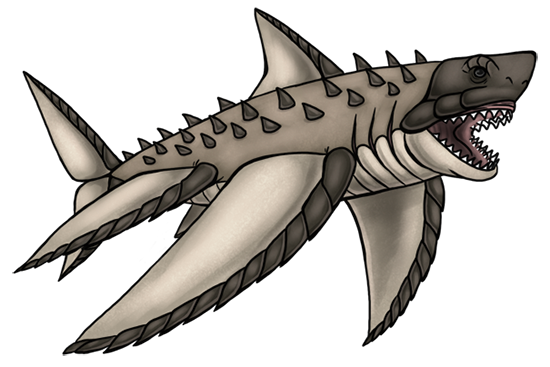 Shartaka is a personal favourite of mine. I needed a Kreature capable of travelling on land, water and sky, so I custom designed it specifically for the task. It's inspired by Flying Fish and Great White Sharks, with some armour and spines for subterranian movement. Shartaka01
