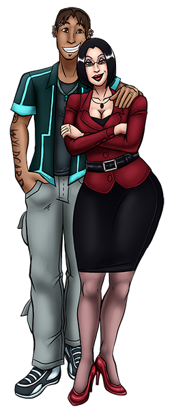 Battle Kreaturez was the first story I created that was about humans; before then I'd avoided drawing them, and it forced me to learn how. Now I enjoy drawing humans just as much as monsters, if not more! humans01