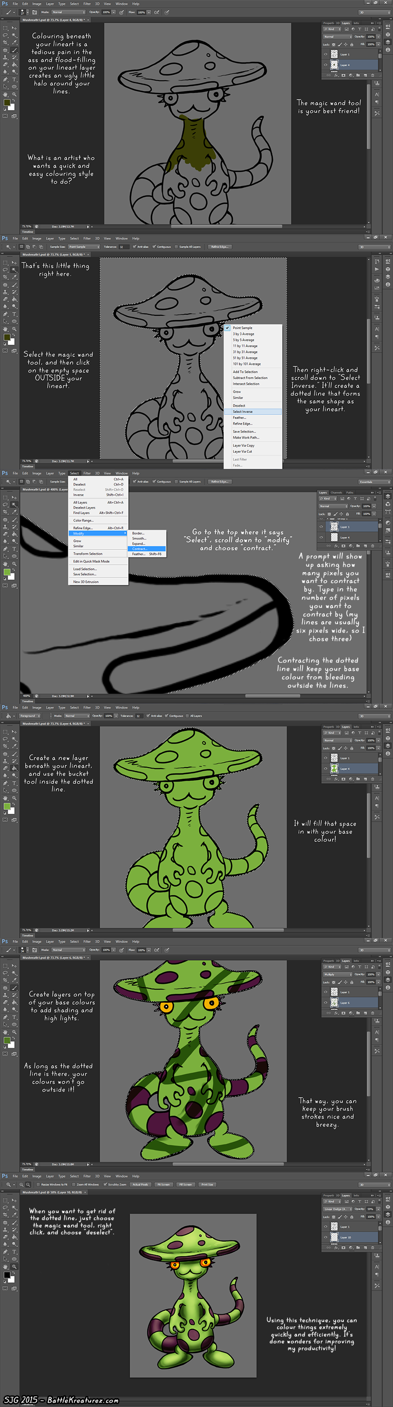 Colouring made Quick and Easy