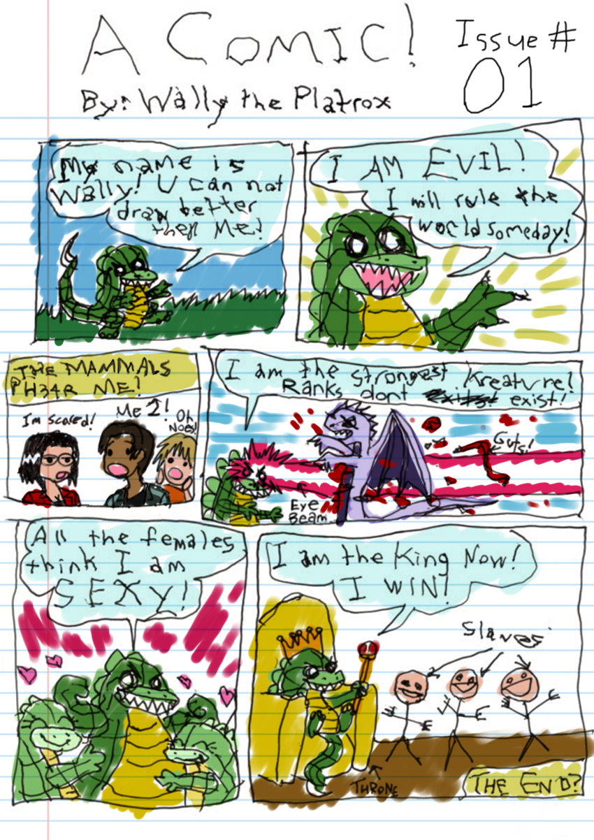 OOC: I didn&#039;t actually tone down my artistic ability for this. I drew this comic with my left hand so it would be authentically crappy instead of fake crappy. This is seriously the best I can do with it.