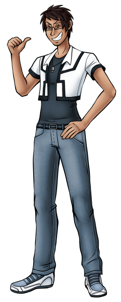 In character driven action/adventure series with an ensemble cast, the "leader" is almost invariably burdened to play the role of the boring level-headed member of the group. I designed Wade as the antithesis to that archetype. Far from being the Wyldcard team's moral center, he's a very flawed character. Wade01