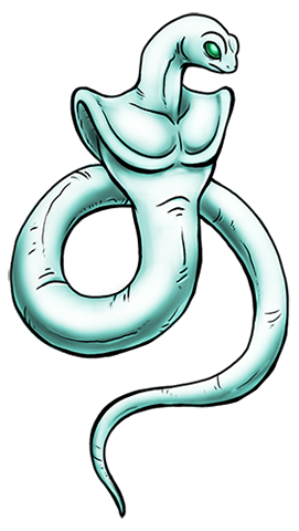 Voonar used to have arms and legs, giving it kind of a "buff snakeman" look, but I thought it'd look more eerie with a humanoid chest but no limbs to speak of. Voonar01