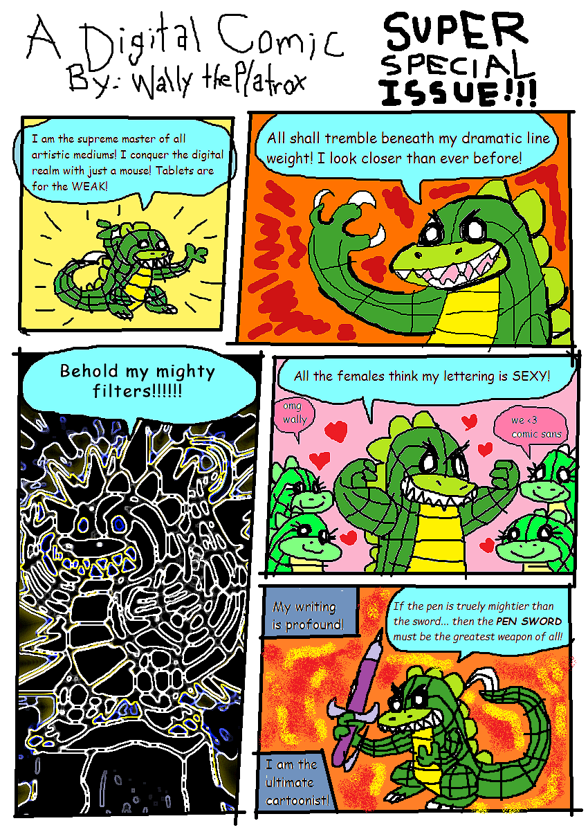 OOC: To be fair, at least Wally is using Comic Sans for its intended purpose. 