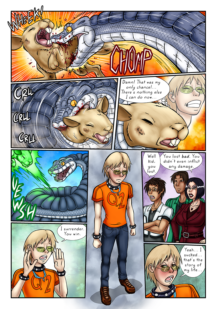 I&#039;m really pleased with how this page turned out, particularly panels 1 and 6.