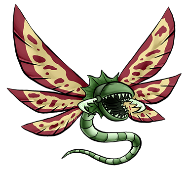 What is it about plants, insects and reptiles that just *go* together? A monster designer can rarely go wrong combining them. nompod01