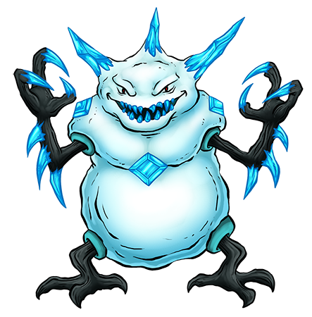 I've been wanting some kind of troll or ogre Kreature for a while nowand when I dusted off Snowblin I saw the opportunity to expand on the concept, and give it a meta form that could be both whimsical and badass.