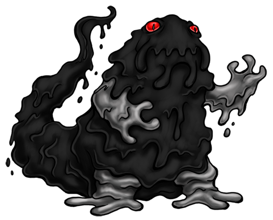 I initially envisioned Blobrog and Slimok as separate Kreatures, until later deciding to make them both stages in the life cycle of a single blob monster. I created Gunkag and Oozerm to smooth out the transition.