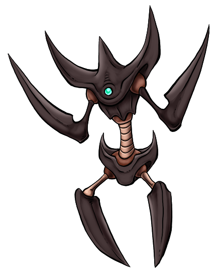 With this Kreature I wanted to design something eerie, abstract and brutal, like a monster out of some gory adult scifi anime from the 90s.