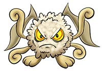 Phuzzley used to have little stubby arms, but I decided it looked too much like Koobine so I gave it these curly tendril things.