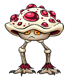 Bloodgus is based on a Bleeding-Tooth Fungus.