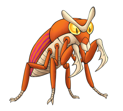 Scootada is one of the earliest Kreatures I designed. Through many of the story's drafts it was one of Kristy's signature Kreatures, though I eventually replaced it with Silkiure.