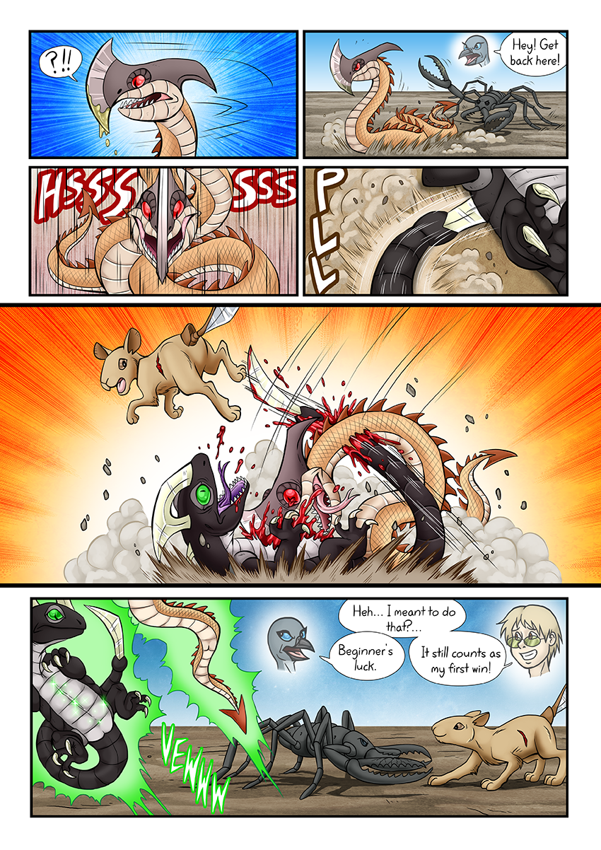 I&#039;m proud of how panel 5 turned out. Probably the most brutal panel I&#039;ve drawn so far.